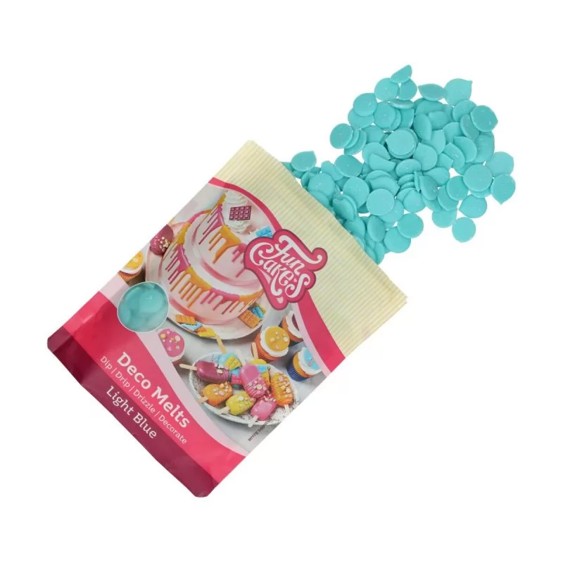 22 Deco melt funcakes Light blue 250 gr