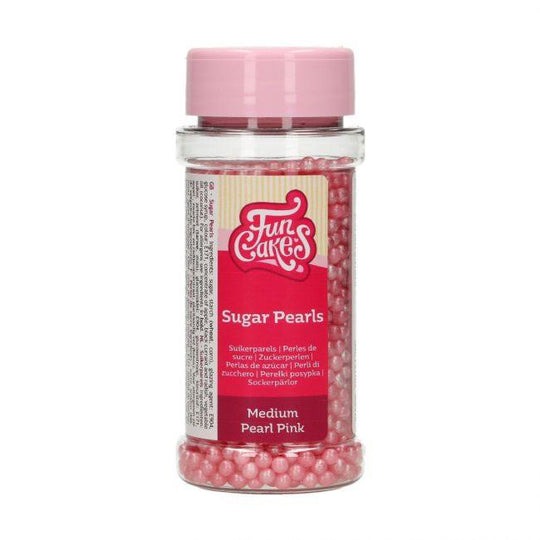 Perles en sucre rose Funcakes 80 g