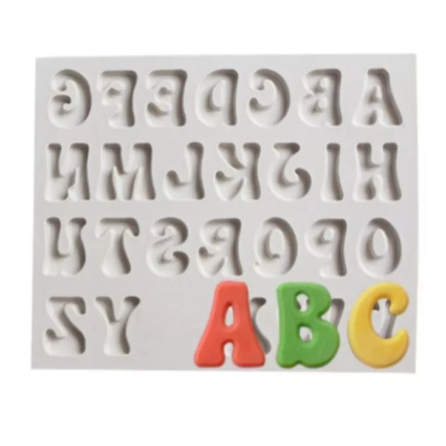 Moule alphabet silicone
