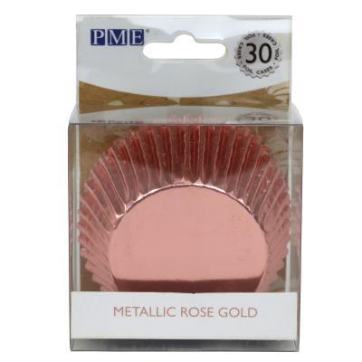 Caissettes à cupcakes PME rose gold 30 pièces